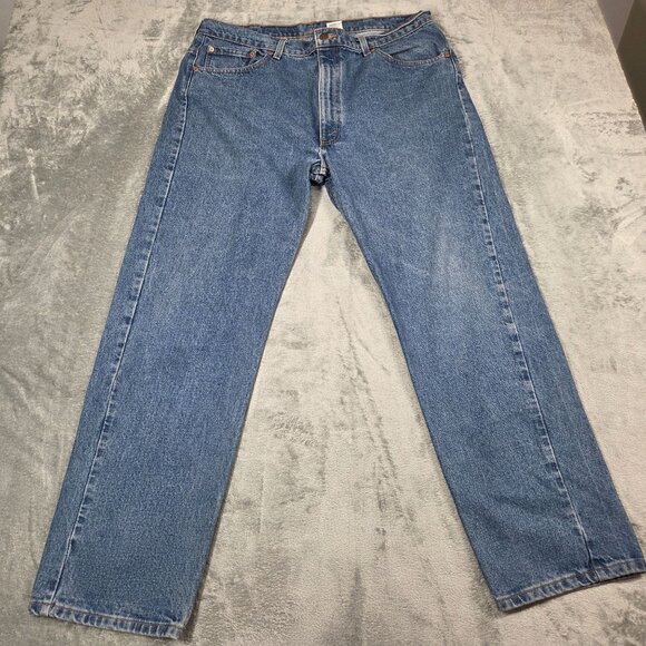 Vintage Levis 505 Jeans Mens 40X30 Blue Regular Fit Straight Leg Denim 90s - Picture 2 of 10